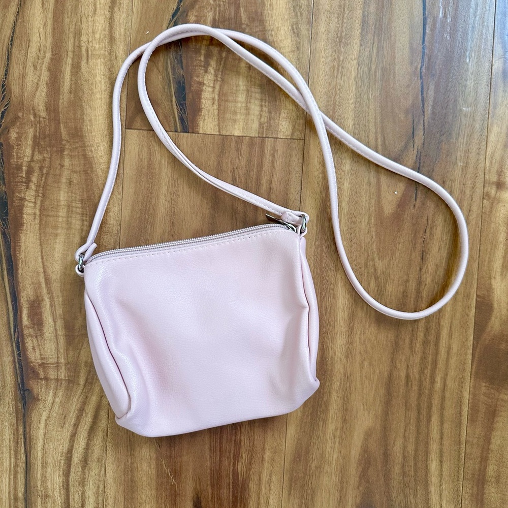 Wild Fable Blush Pink Faux Leather Crossbody Purse